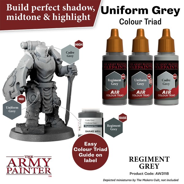 The Army Painter - Warpaints AIR - Regiment Grey