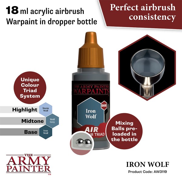 The Army Painter - Warpaints AIR - Iron Wolf