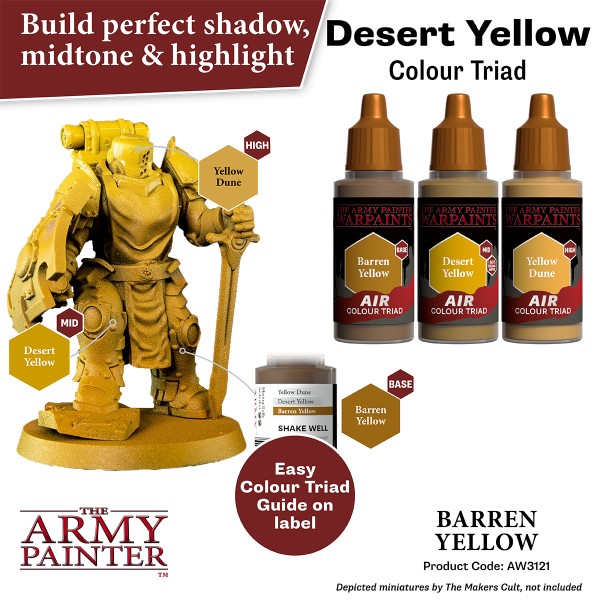 The Army Painter - Warpaints AIR - Barren Yellow