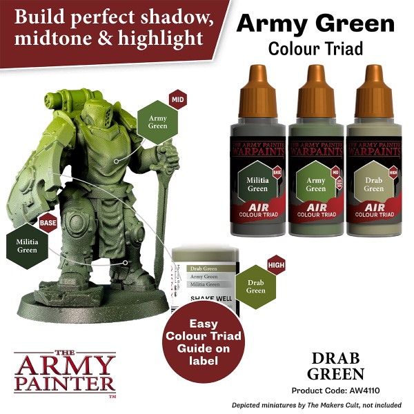 The Army Painter - Warpaints AIR - Drab Green