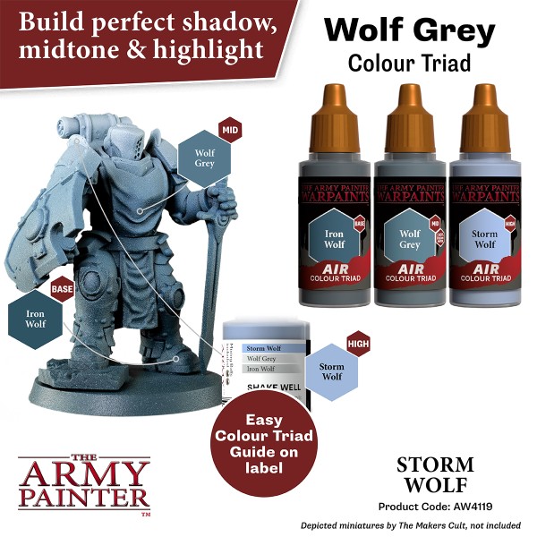 The Army Painter - Warpaints AIR - Storm Wolf