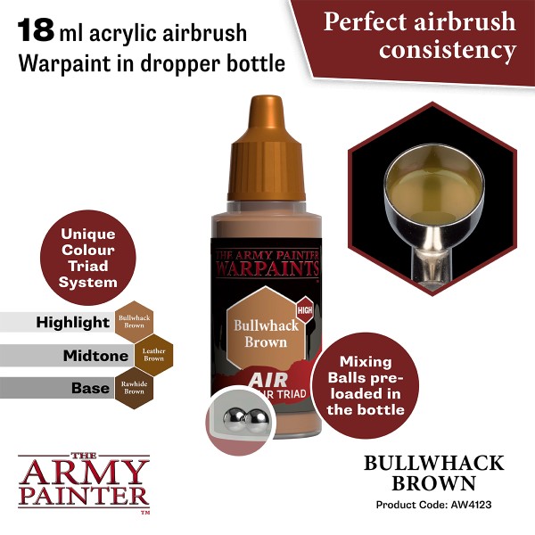 The Army Painter - Warpaints AIR - Bullwhack Brown