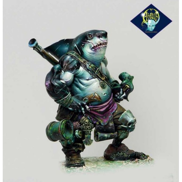 Aradia Miniatures - Dzhur-ghul the robber (Orc / Shark pirate)