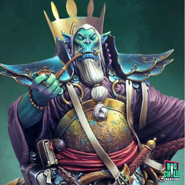 Big Child Creatives - 75mm Figures - Legends of the Jade Sea - Zhou Kang the Dragon King