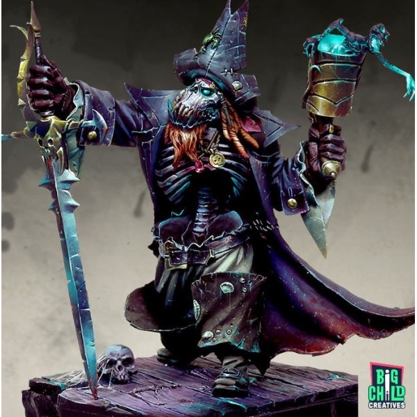 Big Child Creatives - 75mm Figures - Pirates of the Storm Coast - Kaptain Albrork The Fourfold Damned