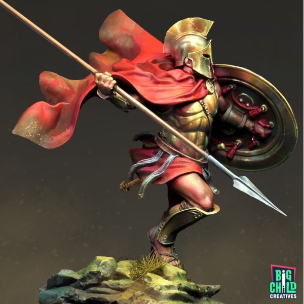 Big Child Creatives - 75mm Figures - Epic History - Spartan Hoplyte 2