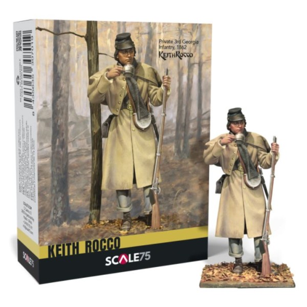 Scale75 Figures - Keith Rocco - PRIVATE 3RD GEORGIA INFANTRY, 1862 (75mm Scale)