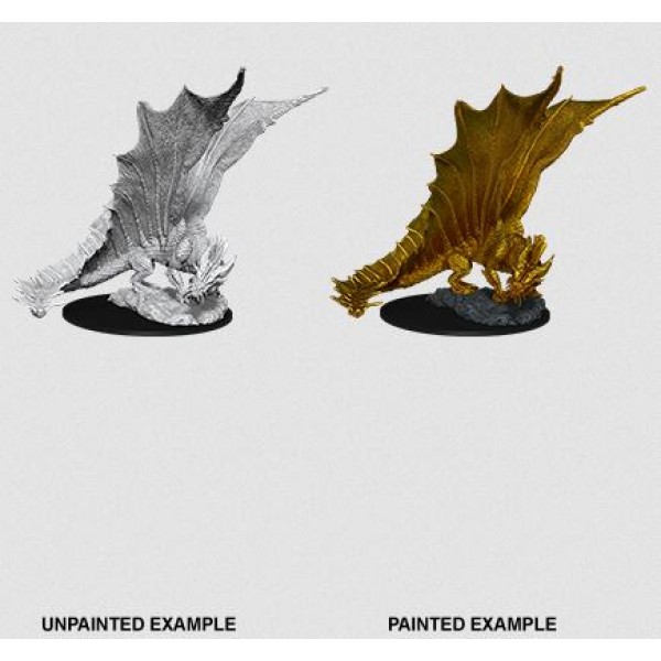 Clearance - D&D - Nolzur's Marvelous Unpainted Minis: Young Gold Dragon