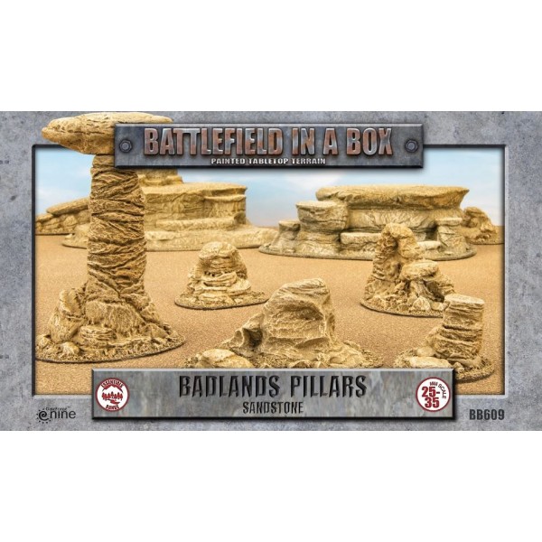 GF9 - Battlefield in a Box - Badlands Pillars (Sandstone)