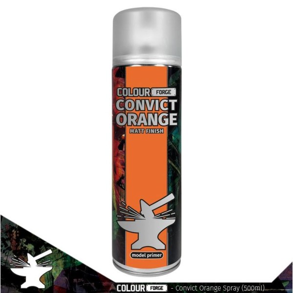 Colour Forge Sprays: Convict Orange - Model Primer - 500ml (In-store / Pick-up only)