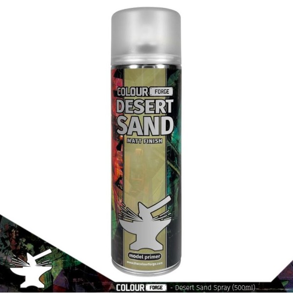 Colour Forge Sprays: Desert Sand - Model Primer - 500ml (In-store / Pick-up only)