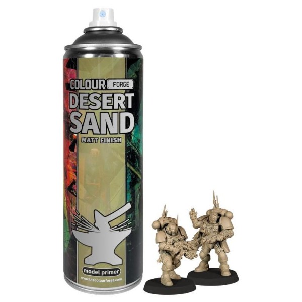 Colour Forge Sprays: Desert Sand - Model Primer - 500ml (In-store / Pick-up only)