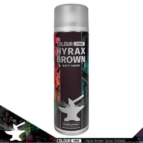 Colour Forge Sprays: Hyrax Brown - Model Primer - 500ml (In-store / Pick-up only)