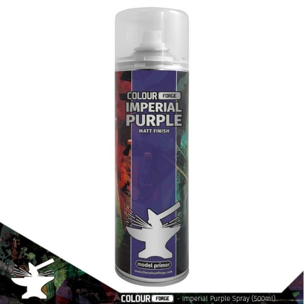 Colour Forge Sprays: Imperial Purple - Model Primer - 500ml (In-store / Pick-up only)