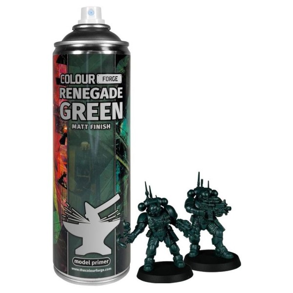 Colour Forge Sprays: Renegade Green - Model Primer - 500ml (In-store / Pick-up only)