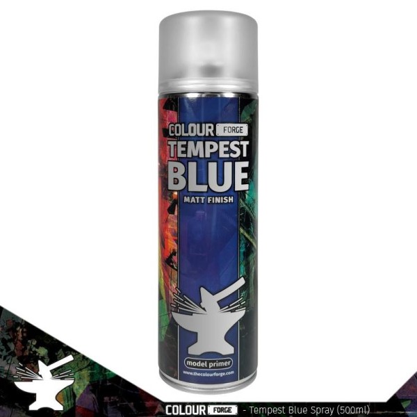 Colour Forge Sprays: Tempest Blue - Model Primer - 500ml (In-store / Pick-up only)