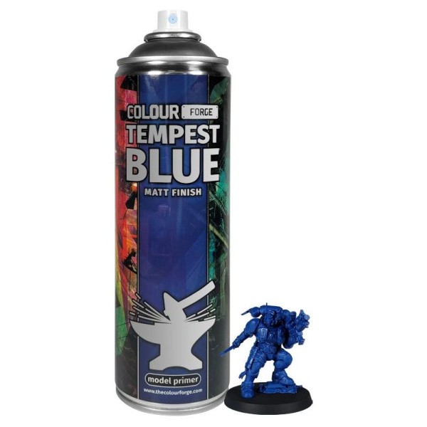 Colour Forge Sprays: Tempest Blue - Model Primer - 500ml (In-store / Pick-up only)