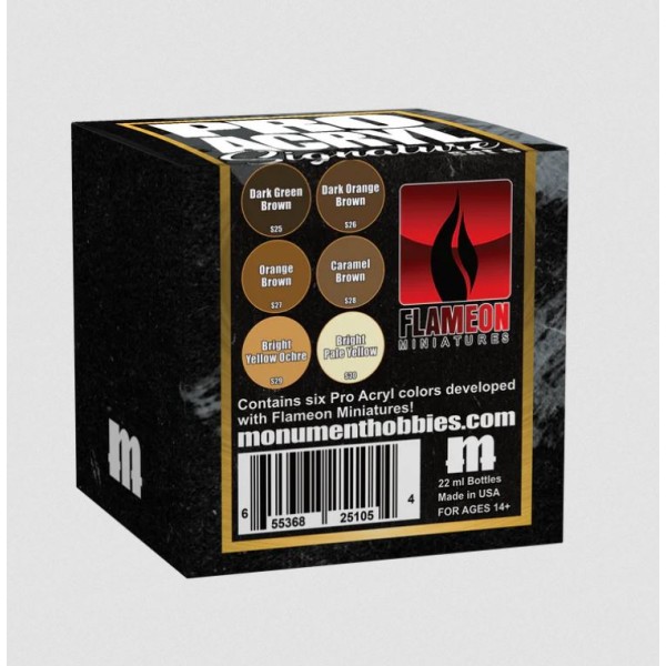 Monument Hobbies - Pro Acryl - Flameon Signature Series - Dark Orange Brown 22ml