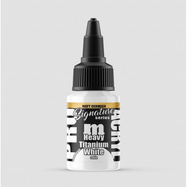 Monument Hobbies - Pro Acryl - Matt Cexwish Signature Series - Heavy Titanium White 22ml