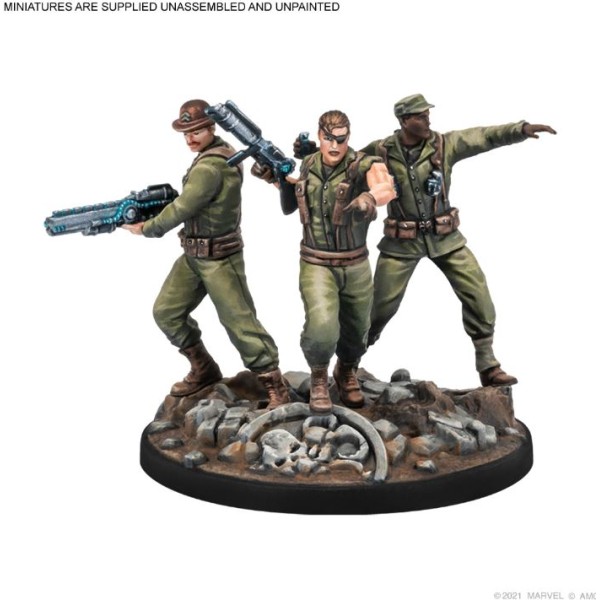 Marvel - Crisis Protocol - Miniatures Game - Nick Fury, Sr. and Howling Commandos