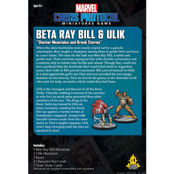 Marvel - Crisis Protocol - Miniatures Game - Beta Ray Bill and Ulik