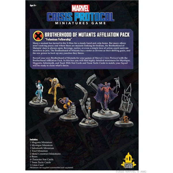 Marvel - Crisis Protocol - Miniatures Game - Brotherhood of Mutants - Affiliation Pack