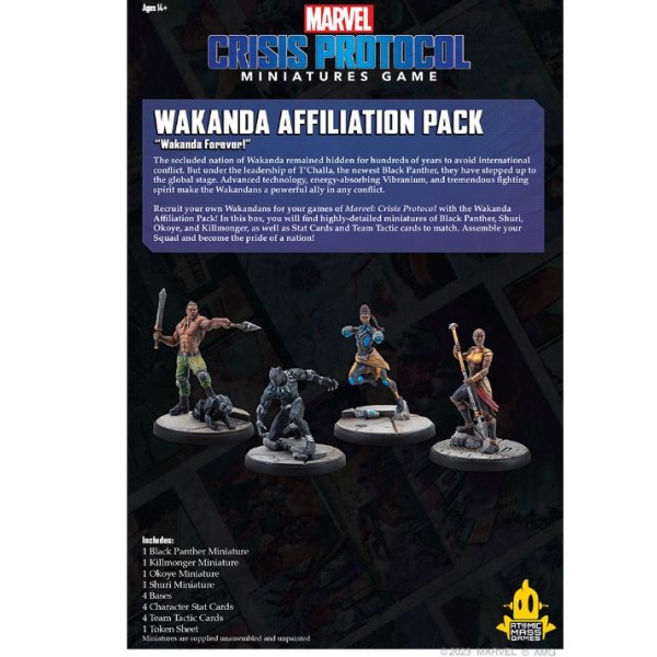 Marvel - Crisis Protocol - Miniatures Game - Wakanda - Affiliation Pack