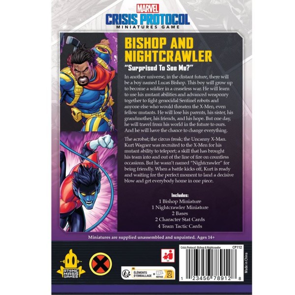 Marvel - Crisis Protocol - Miniatures Game - Bishop and Nightcrawler 