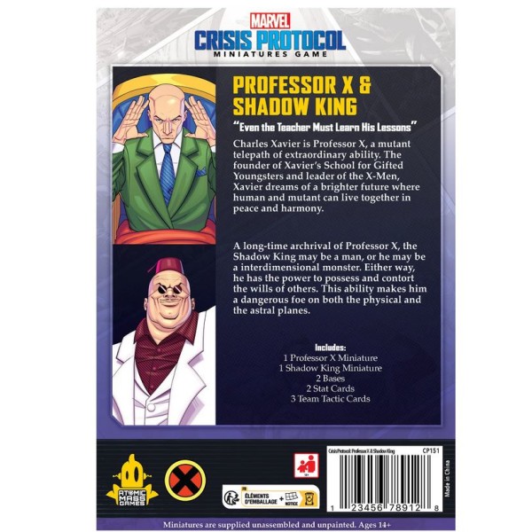 Marvel - Crisis Protocol - Miniatures Game - Professor X and Shadow King 