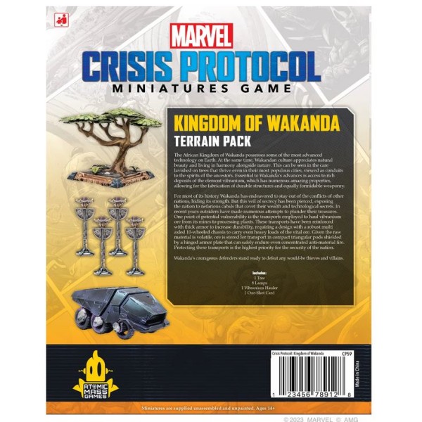 Marvel - Crisis Protocol - Miniatures Game - Kingdom of Wakanda Terrain Pack 