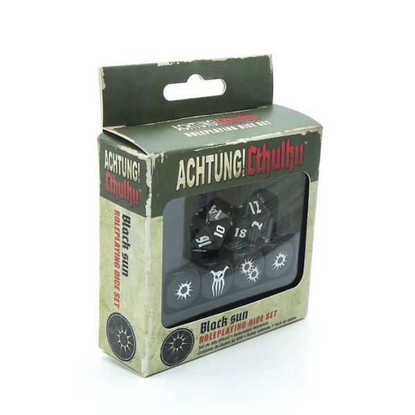 Achtung! Cthulhu - 2D20 RPG - Black Sun Dice Set