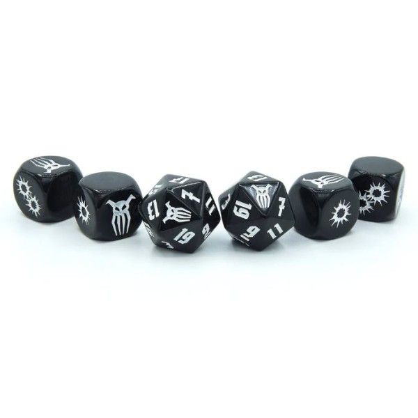 Achtung! Cthulhu - 2D20 RPG - Black Sun Dice Set