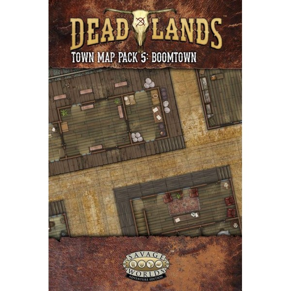 Deadlands The Weird West RPG - Town Map Pack 5: Boomtown