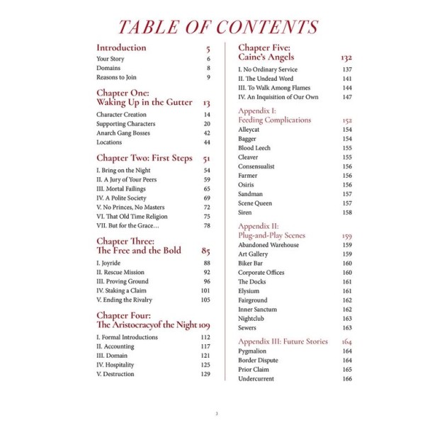 Vampire The Masquerade RPG - 5th Edition - The Crimson Gutter - Starter Chronicle