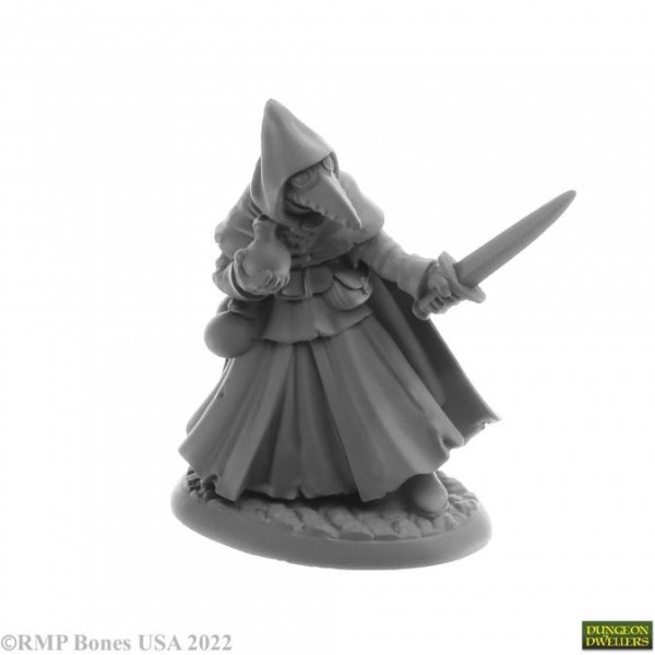 Reaper Dungeon Dwellers (Bones USA Plastic) - Brother Lazarus, Plague Doctor 