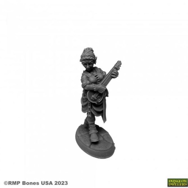 Reaper Dungeon Dwellers (Bones USA Plastic) - Ryelle Rainheather, Elf Bard 