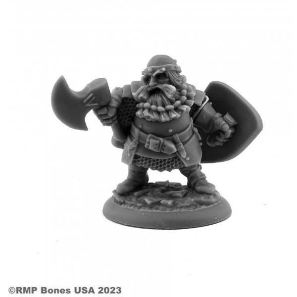 Reaper Dungeon Dwellers (Bones USA Plastic) - Hagar, Dwarf Fighter 