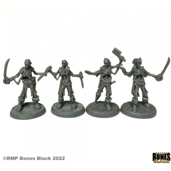 Reaper Bones Black - Skeletal Boarding Party (4) 