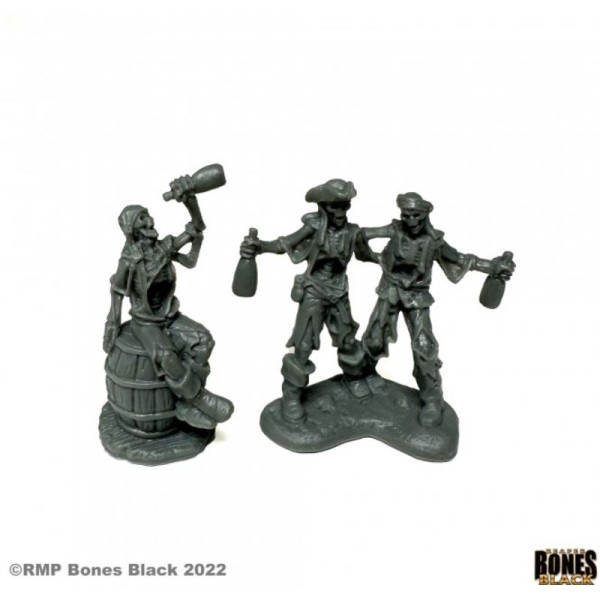 Reaper Bones Black - Skeletal Rum Runners (2) 