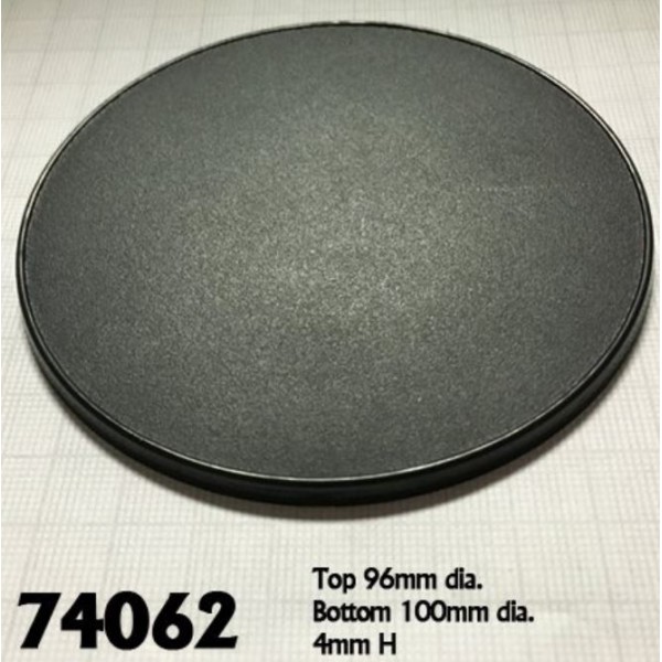 Reaper Bases - 100mm Round Gaming Base (4)