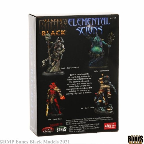 Reaper Bones Black - Elemental Scions - Boxed Set