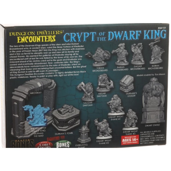 Reaper Bones Black - Crypt of the Dwarf King - Boxed Set