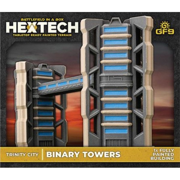 GF9 - Battlefield in a Box - Hextech Terrain - TRINITY CITY: Binary Tower (6mm scale)