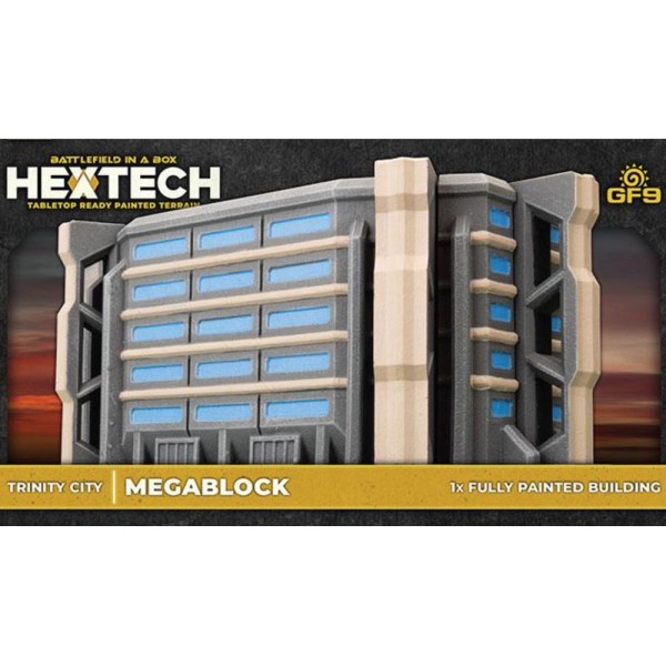 GF9 - Battlefield in a Box - Hextech Terrain - TRINITY CITY: Megablock (x1) (6mm scale)