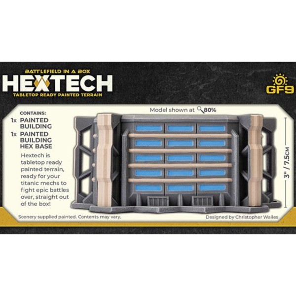 GF9 - Battlefield in a Box - Hextech Terrain - TRINITY CITY: Megablock (x1) (6mm scale)