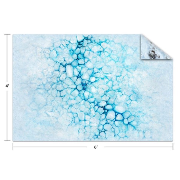 Monster Fight Club - Double Sided Gaming Mat (ungridded) - 6x4 - Ice Floe / Frozen Tundra (Cannot Be Shipped)