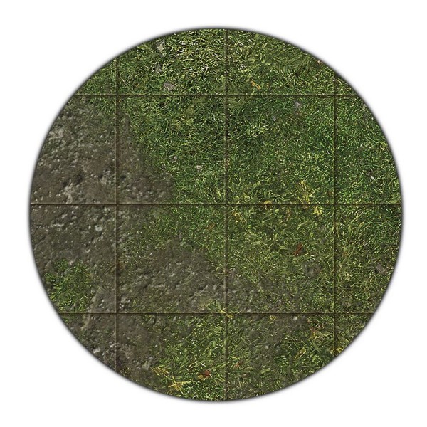 Monster Fight Club - Double Sided Gaming Mat (Adventure GRID) - 44x60 - Broken Grasslands / Desert Scrubland (Cannot Be Shipped)