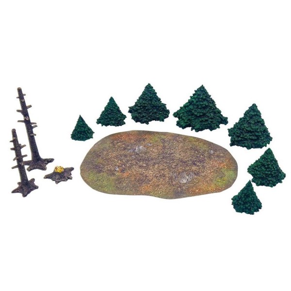 Monster Fight Club - Pre-Painted Scenery - Evergreen Pine Forest