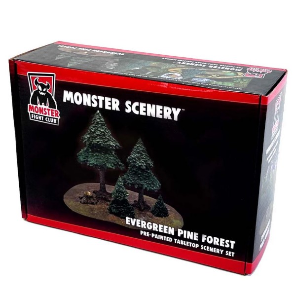 Monster Fight Club - Pre-Painted Scenery - Evergreen Pine Forest