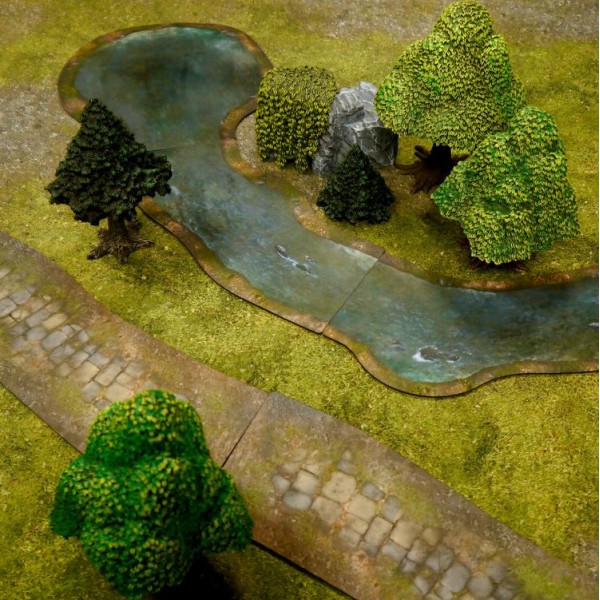 Monster Fight Club - Pre-Painted Scenery - Rivers and Roads